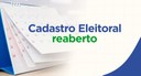 Cadastro eleitoral está reaberto