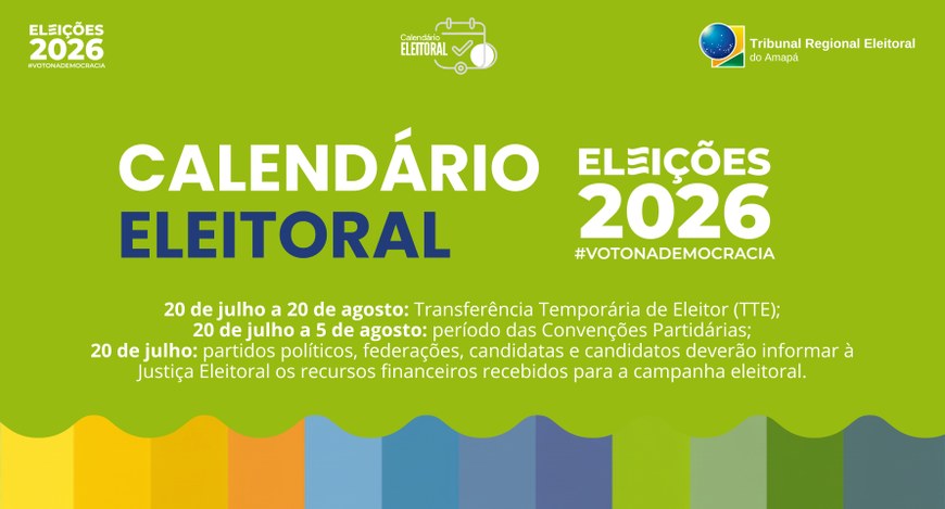 As datas envolvem partidos políticos, candidatas e candidatos, além de eleitoras e eleitores que...