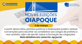 A partir dessa data, partidos políticos e federações podem realizar convenções para escolher os ...