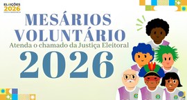 Os eleitores com título regular e maiores de 18 anos podem se inscrever