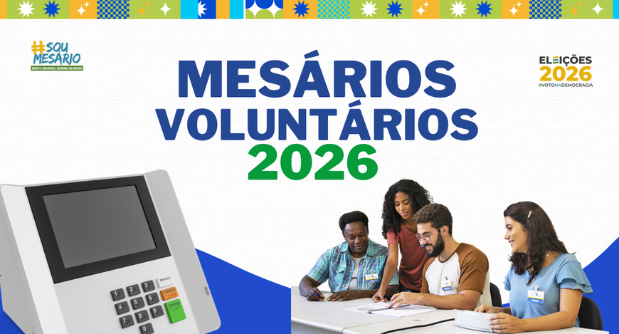 Os eleitores com título regular e maiores de 18 anos podem se inscrever