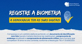 No estado, 6,27% do eleitorado ainda não possui biometria cadastrada