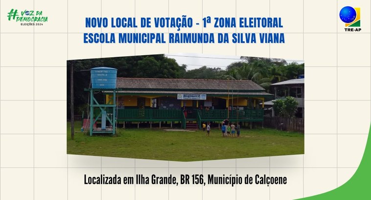 A comunidade de Ilha Grande, em Calçoene, tem um novo local de votação