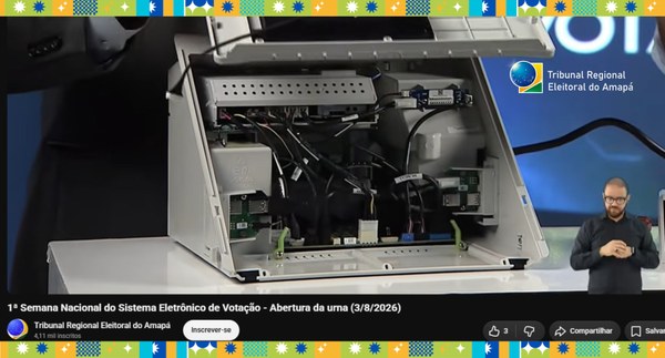 Abertura da urna eletrônica marca o início da 1ª Semana Nacional do Sistema Eletrônico de Votação