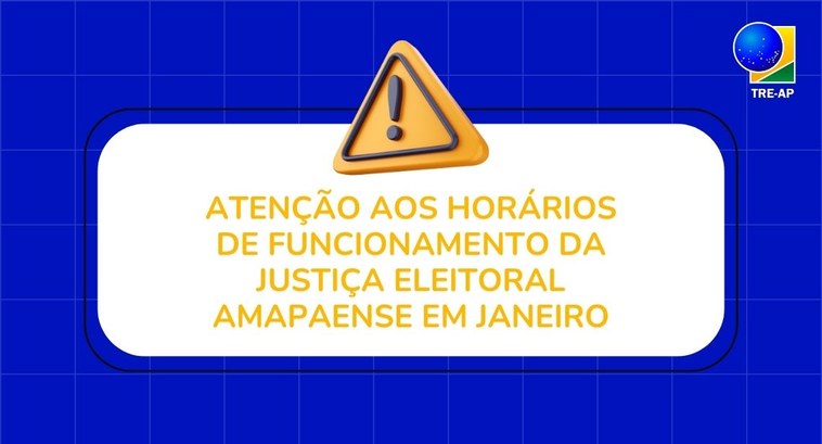 Atendimento ao Público no TRE-AP e cartórios eleitorais é retomado com horários especiais O horário diferenciado é válido para o mês de janeiro conforme a portaria da Presidência n°276/2023