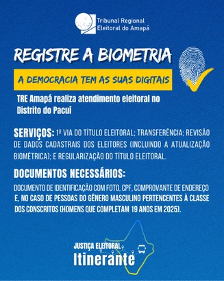 Atendimento Itinerante: TRE Amapá realiza atendimento eleitoral na região do Pacuí