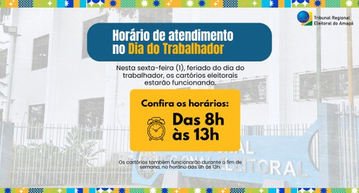 Cartórios eleitorais abrem no feriado de 1º de maio e mantêm atendimento no fim de semana