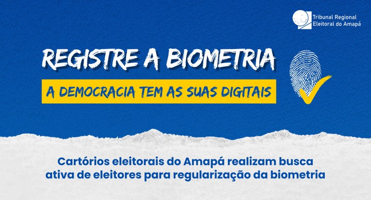 Cartórios eleitorais do Amapá realizam busca ativa de eleitores para regularização da biometria Cartórios eleitorais do Amapá realizam busca ativa de eleitores para regularização da biometria