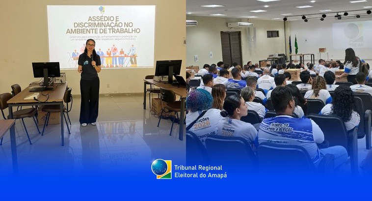 Combate ao assédio: TRE Amapá promove palestra durante treinamento do NAT
