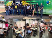 Corregedor Eleitoral acompanhou as atividades no ônibus do TRE-AP