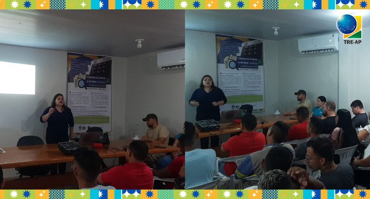 Corregedoria Eleitoral promove palestra sobre direitos eleitorais para reeducandos na Casa do Albergado Corregedoria Eleitoral promove palestra sobre direitos eleitorais para reeducandos na Casa do Al...