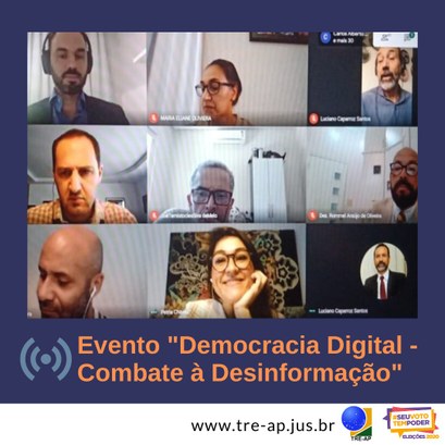 "Democracia Digital – apresenta evento de Combate à Desinformação" Programação contou com Talk Show e Oficina sobre Desinformação