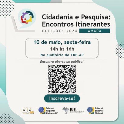 Democracia e Pesquisa são temas de encontro aberto ao público no TRE-AP Democracia e Pesquisa são temas de encontro aberto ao público no TRE-AP