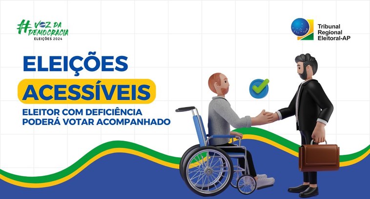 Eleitor com deficiência poderá votar acompanhado Eleitor com deficiência poderá votar acompanhado