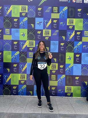 A atleta paraolímpica Wanna Brito conquistou recordes no Campeonato Brasileiro Loterias Caixa, e...