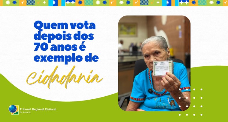 Exemplo de cidadania: aos 96 anos, eleitora de Macapá está pronta para ir às urnas em 2026