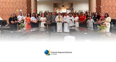 Fé e esperança marcam visita da Imagem Peregrina de Nossa Senhora de Nazaré ao TRE-AP