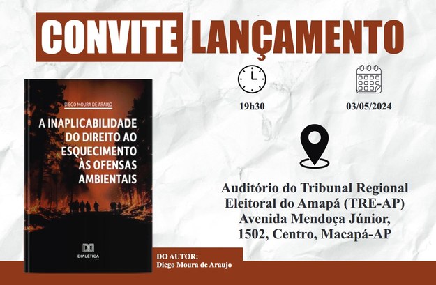 Juiz Diego Moura lançará livro no auditório do TRE Amapá