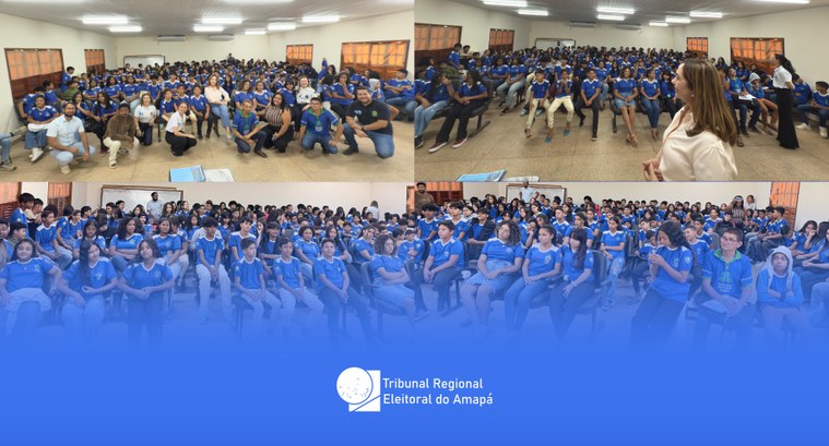 Juíza da 2ª Zona Eleitoral ministra palestra sobre direitos da criança e do adolescente em escola no Distrito de Lourenço, no município de Calçoene Juíza da 2ª Zona Eleitoral ministra palestra sobre direitos da criança e do adolescente em escol...