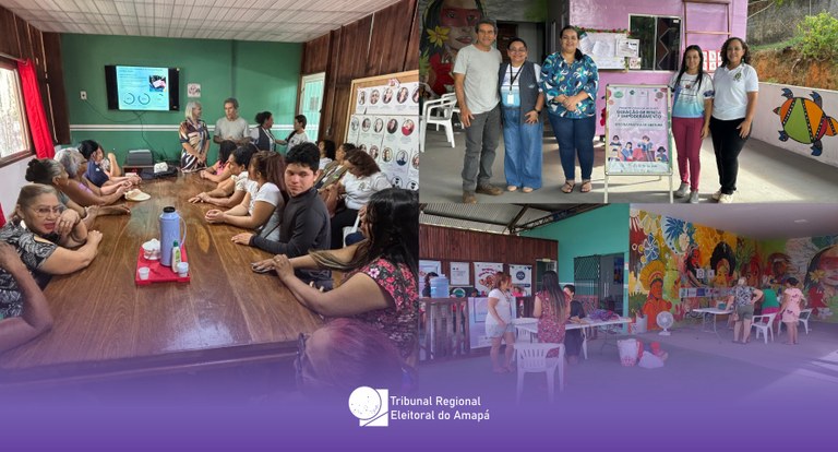 Justiça Eleitoral dá continuidade às ações da Semana pela Paz em Casa em parceria com o TJAP no Oiapoque Justiça Eleitoral dá continuidade às ações da Semana pela Paz em Casa em parceria com o TJAP no ...