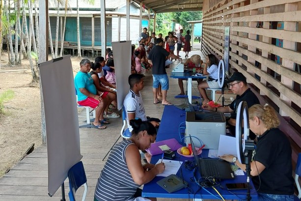 Justiça Eleitoral em todo lugar: 14ª Zona Eleitoral realiza atendimentos no Arquipélago do Bailique