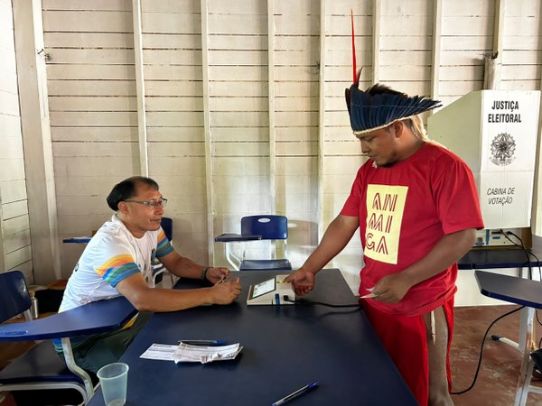 Justiça Eleitoral em todo lugar: votação na Aldeia Aramirã transcorreu com tranquilidade durante o 2º turno