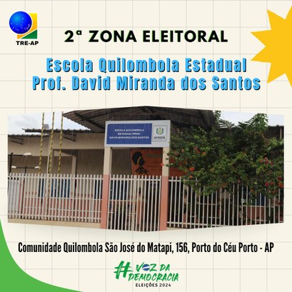 Moradores do Distrito do Coração terão mais um local de votação no pleito de 2024 Uma escola dentro da comunidade quilombola São José do Matapi vai atender a localidade