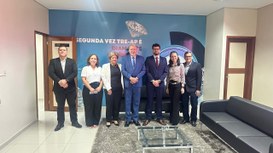 A cerimônia foi conduzida pelo presidente em exercício do TRE-AP