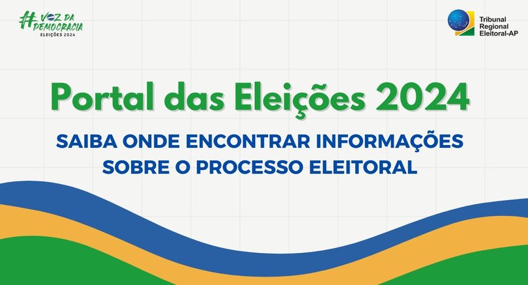 Portal das Eleições 2024: Saiba onde encontrar informações sobre o processo eleitoral O Portal das Eleições 2024 do TRE-AP traz conteúdos essenciais a todos os cidadãos e cidadãs.