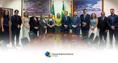 Presidente do TRE Amapá recebe integrantes do Observatório das Eleições 2026
