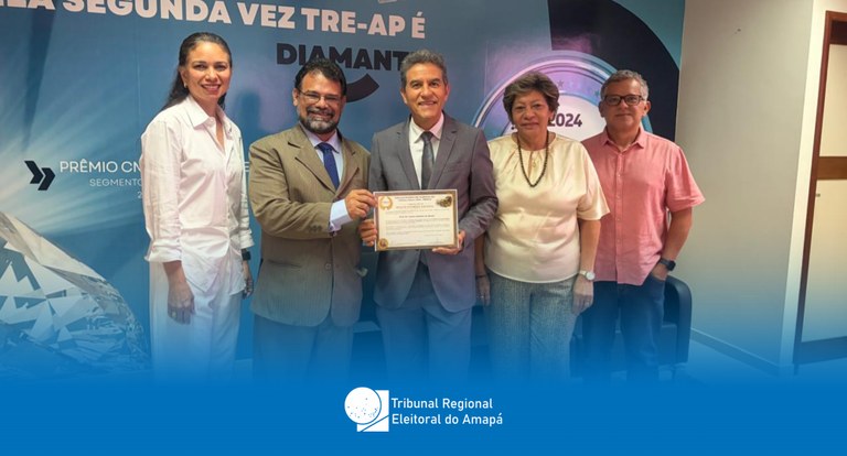 Presidente do TRE Amapá recebe Menção Honrosa Nacional da FEBACLA Presidente do TRE Amapá recebe Menção Honrosa Nacional da FEBACLA