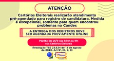 A entrega deve ser agendada previamente