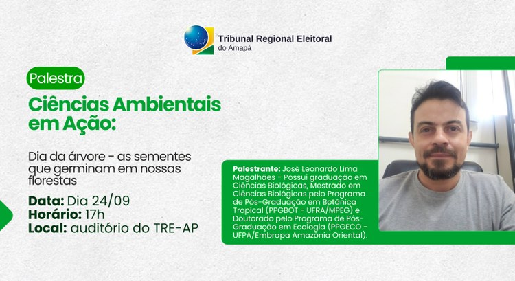 Semana da Árvore: TRE Amapá promove palestra