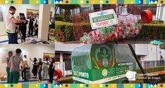 Servidores e colaboradores do TRE-AP participam do encerramento da campanha de arrecadação na Se...