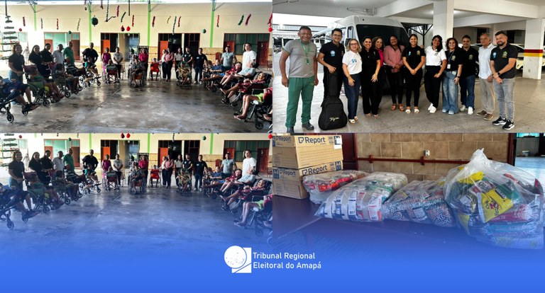 Solidariedade: TRE Amapá entrega alimentos e roupas a abrigo de idosos em Santana Solidariedade: TRE Amapá entrega alimentos e roupas a abrigo de idosos em Santana