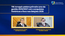 TBT ELEITORAL: TRE Amapá celebra primeiro ano da gestão 2025-2027 com conquistas históricas e fo...