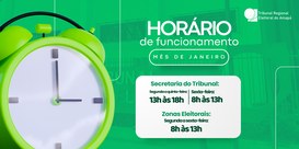 TRE Amapá adota horário especial de funcionamento em janeiro
