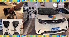 Quatro carros elétricos compõem a frota do TRE-AP