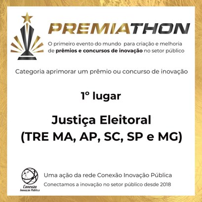 TRE Amapá conquista premiação em evento de inovação na administração pública TRE Amapá conquista premiação em evento de inovação na administração pública