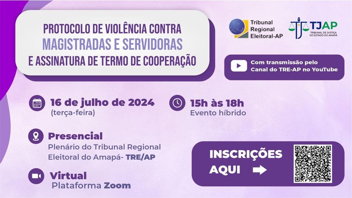 TRE Amapá e TJAP promovem evento voltado ao combate da violência contra a mulher TRE Amapá e TJAP promovem evento voltado ao combate da violência contra a mulher