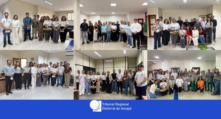 TRE Amapá encerra Campanha Janeiro O presidente do TER Amapá, desembargador Carmo Antônio de Souza, acompanhou o encerramento