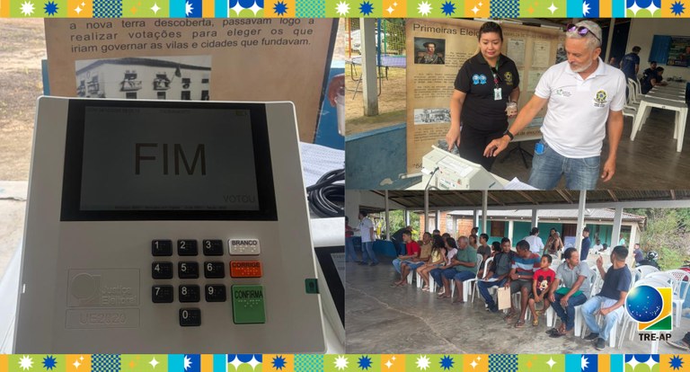 TRE Amapá participa de ação itinerante no Quilombo do Rosa e leva orientação sobre voto e regularização eleitoral TRE Amapá participa de ação itinerante no Quilombo do Rosa e leva orientação sobre voto e regula...
