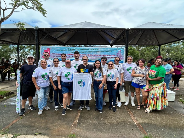 TRE Amapá participa de mutirão de limpeza no Rio Amazonas no Dia Mundial da Água