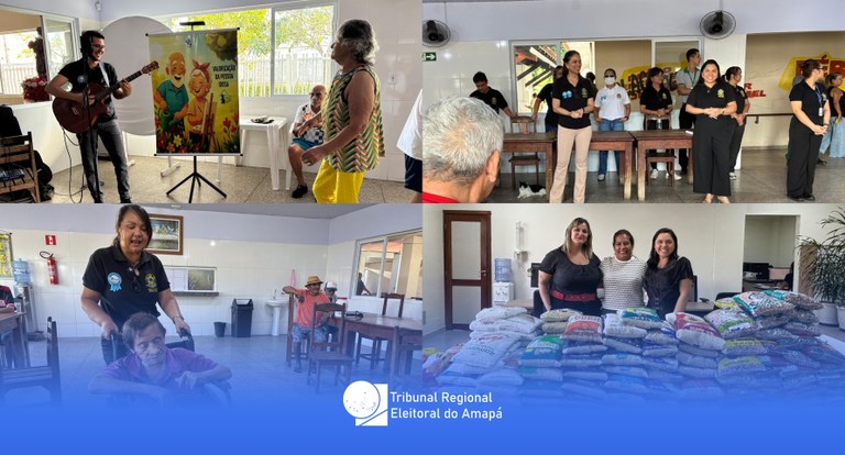 TRE Amapá promove ação solidária e doa alimentos para o Abrigo São José TRE Amapá promove ação solidária e doa alimentos para o Abrigo São José