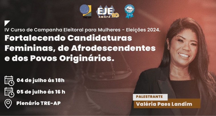 TRE Amapá promove o curso de Campanha Eleitoral para Mulheres - Eleições 2024 TRE Amapá promove o curso de Campanha Eleitoral para Mulheres - Eleições 2024