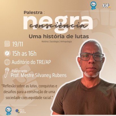 TRE Amapá promove palestra sobre Consciência Negra
