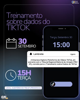 TRE Amapá promove treinamento sobre pedidos de dados ao TikTok para magistrados eleitorais