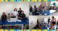 A comunidade da Fazendinha recebeu serviços eleitorais e treinamento com a urna eletrônica