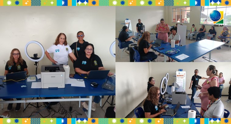 TRE Amapá realiza atendimento itinerante no fim de semana A comunidade da Fazendinha recebeu serviços eleitorais e treinamento com a urna eletrônica