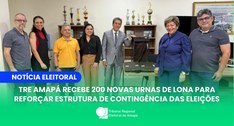 TRE Amapá recebe 200 novas urnas de lona para reforçar estrutura de contingência das eleições